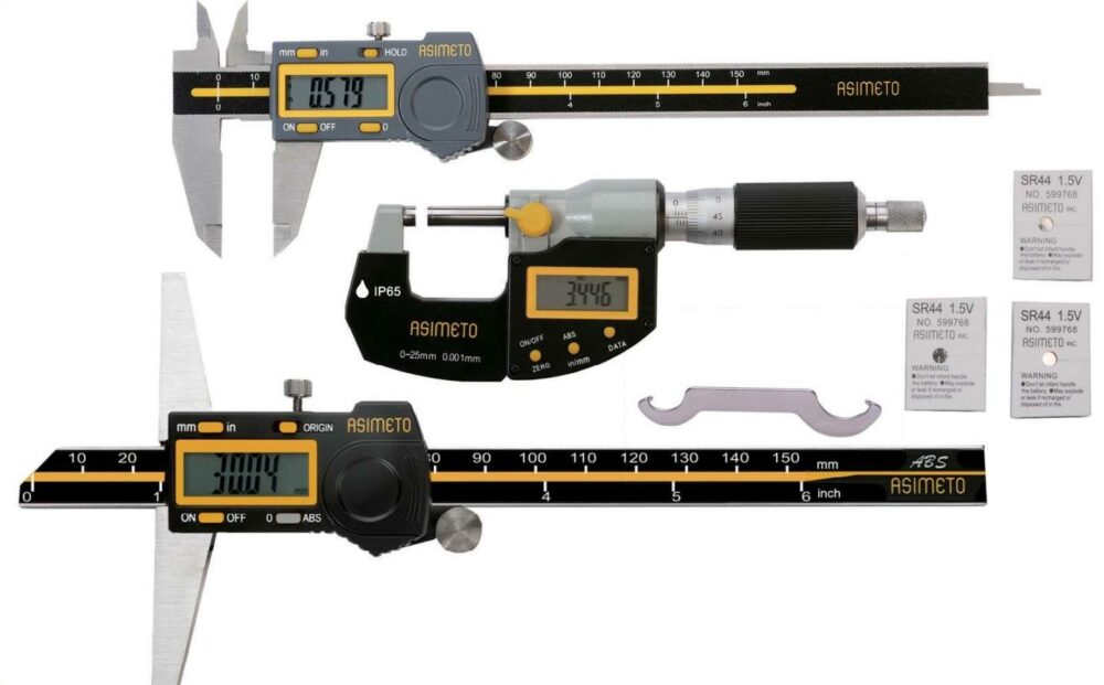 Fett 0-1”/0-25mm Asimeto Dijital Dış Çap Mikrometresi As-105014