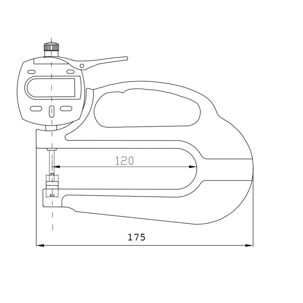 Fett 0-10mm Asimeto Saatli Kalınlık Komparatörü As-495013