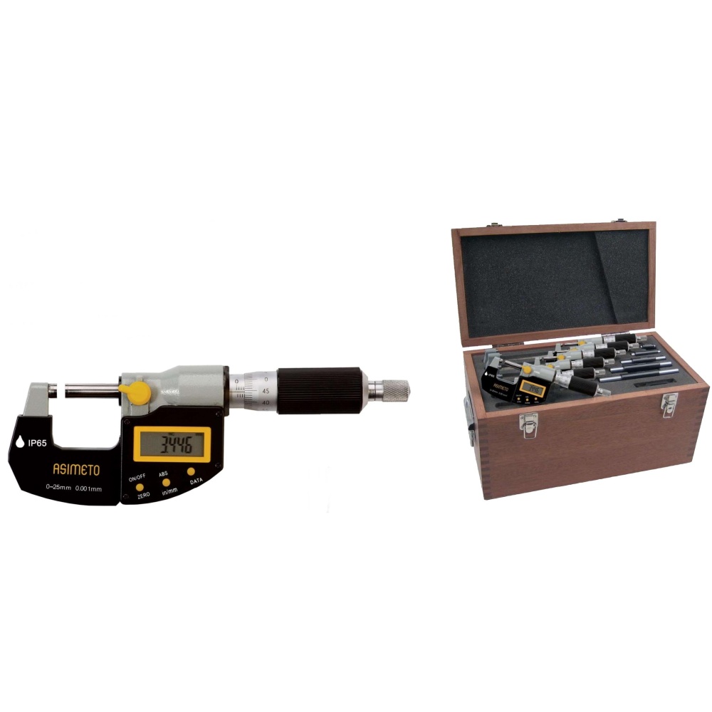 Fett 0-150mm Asimeto 6 Lı Dijital Mikrometre Seti As-105668