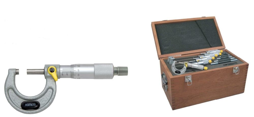 Fett 0-150mm Asimeto 6 Lı Mekanik Mikrometre Seti As-101668