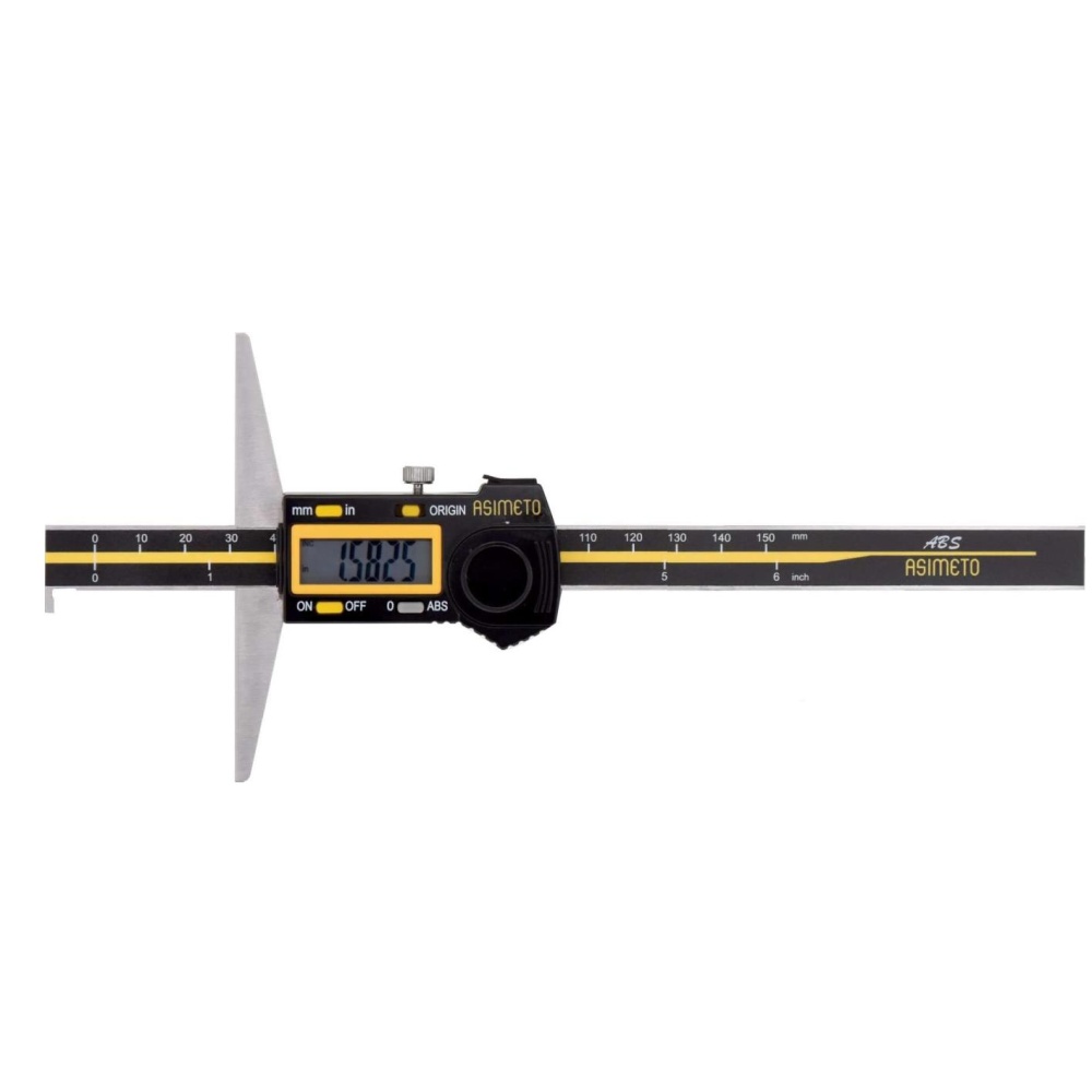 Fett 0-150mm Asimeto Abs Tip Tek Kanca Dijital Derinlik Kumpası As-322067