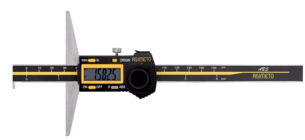Fett 0-150mm Asimeto Abs Tip Tek Kanca Dijital Derinlik Kumpası As-322067