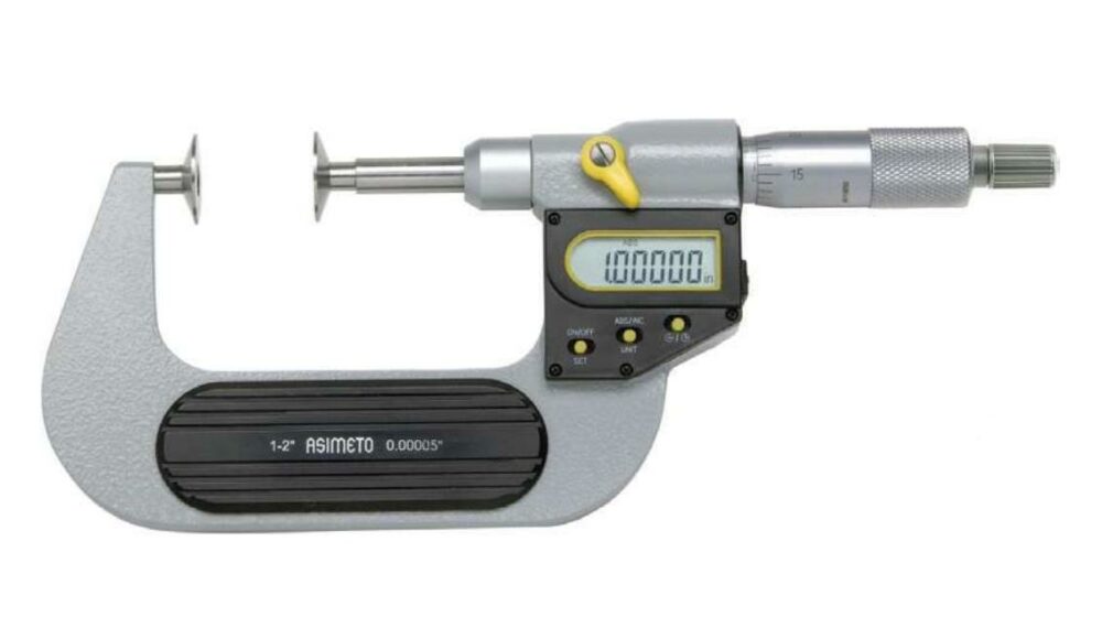 Fett 0-25mm Asimeto Dijital Dişli Mikrometresi As-145010