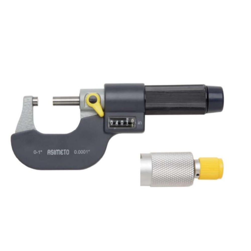 Fett 0-25mm Asimeto Numaratörlü Dışçap Mikrometresi As-108010