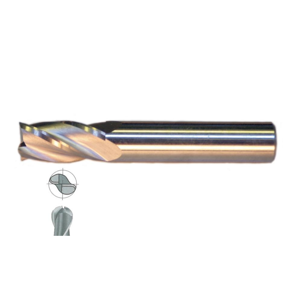 Fett 10mm Mastercut Standart Sert Metal 2 Ağızlı Küresel Karbür Parmak Frezesi