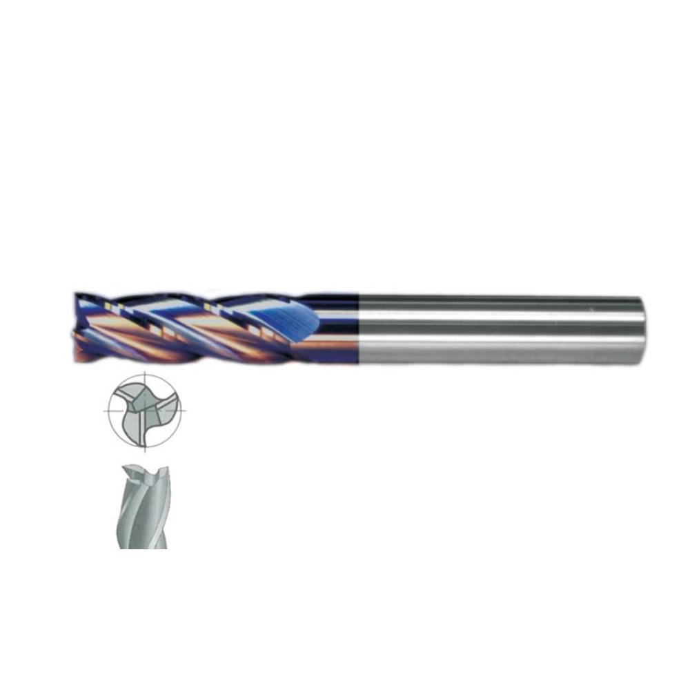 Fett 10mm Mastercut Standart Sert Metal Tıaln 3 Ağızlı Karbür Parmak Frezesi