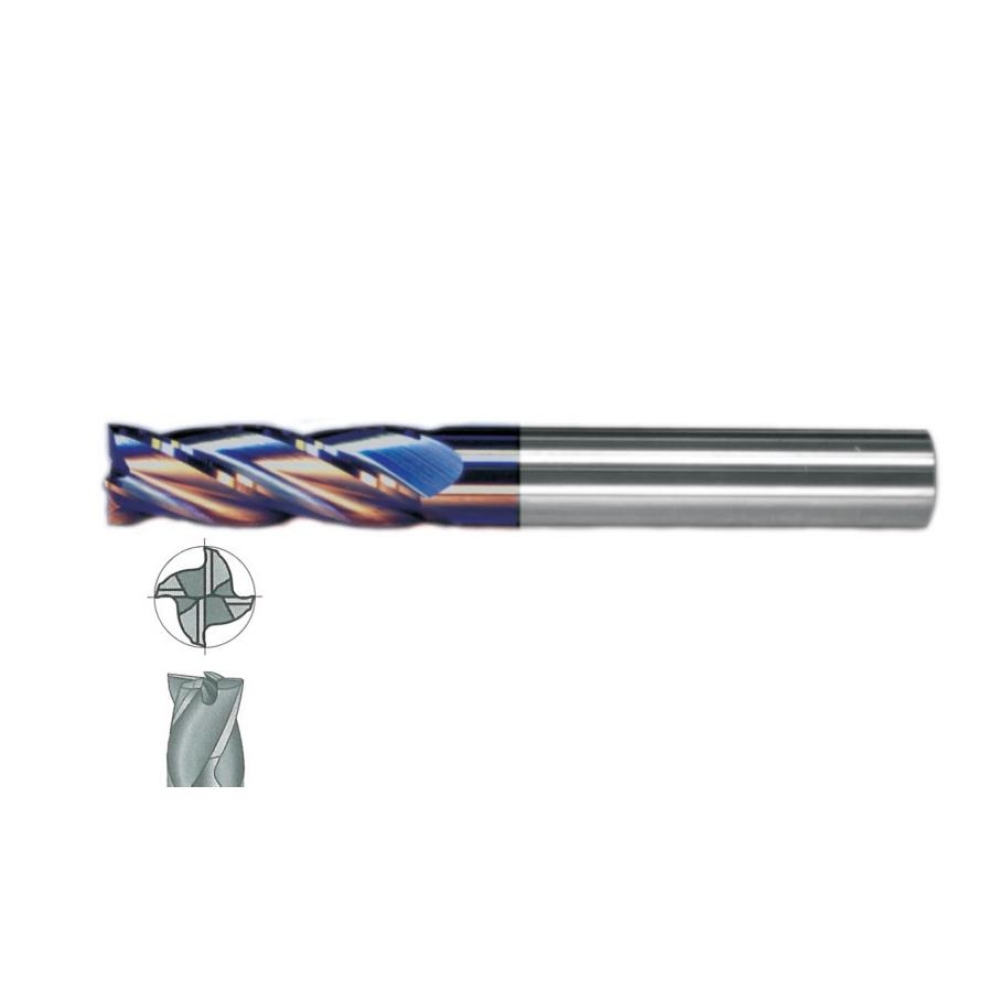 Fett 10mm Mastercut Standart Sert Metal Tıaln 4 Ağızlı Karbür Parmak Frezesi