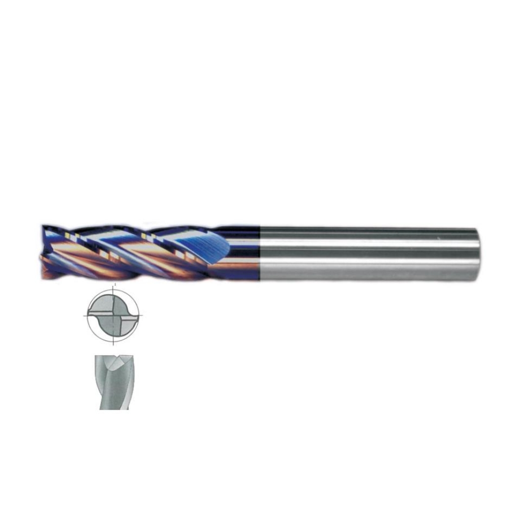 Fett 10X38 Mastercut Uzun Sert Metal 2 Ağızlı Tıaln Karbür Parmak Frezesi
