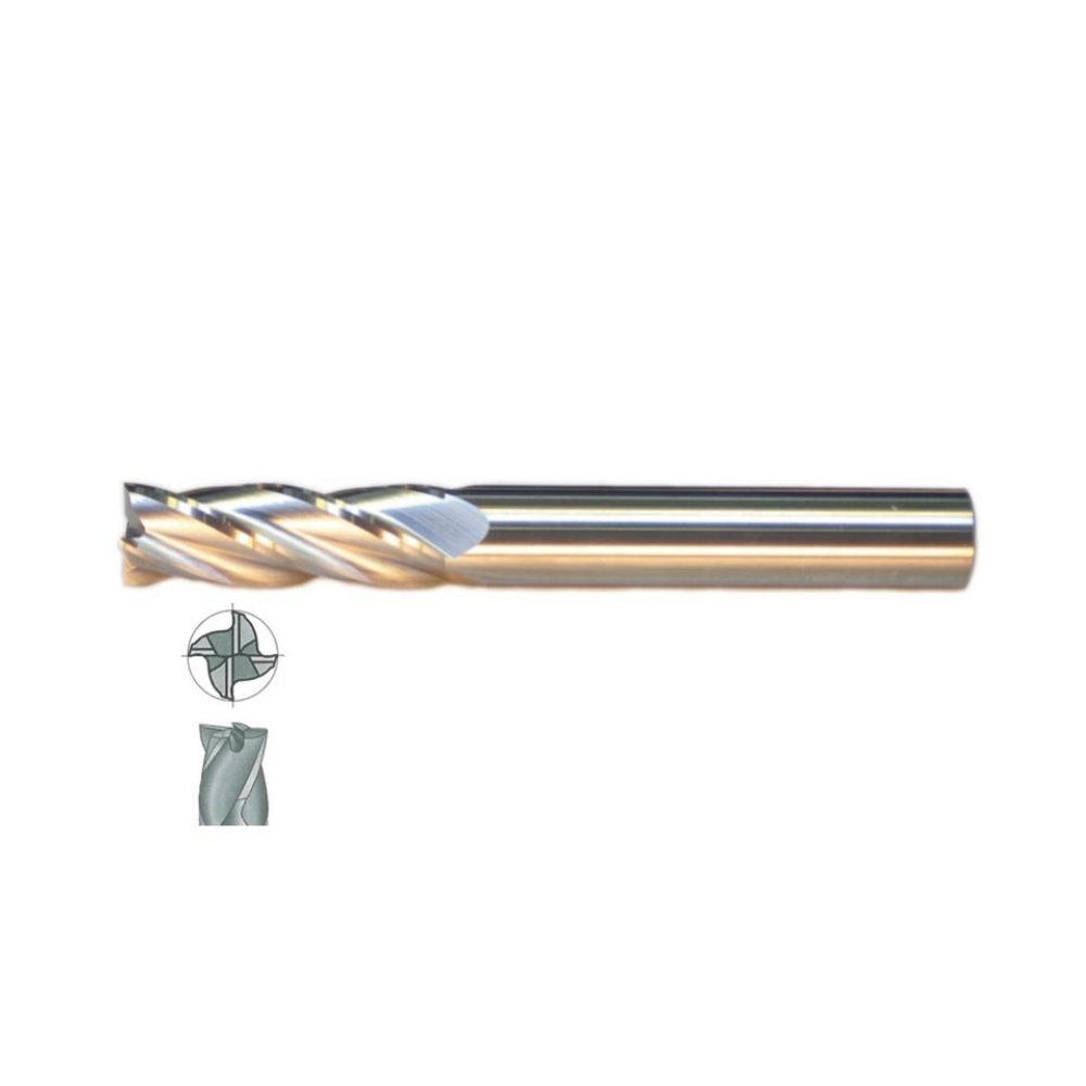 Fett 10X38 Mastercut Uzun Sert Metal 4 Ağızlı Karbür Parmak Frezesi