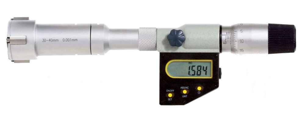 Fett 12-16mm Asimeto Dijital 3 Nokta Temaslı İç Çap Mikrometresi As-208240