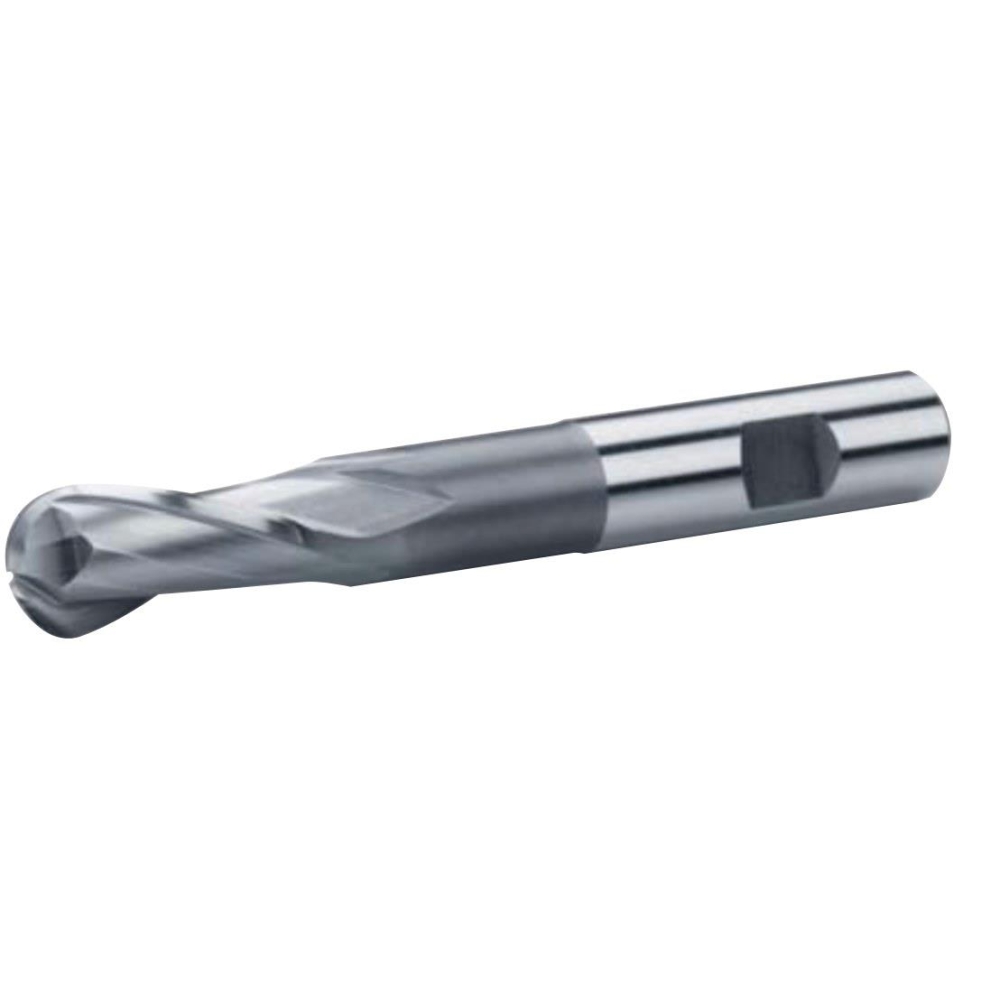 Fett 14mm Zps Dın1889 Hss Co8 2 Ağızlı Kısa Küresel Parmak Freze