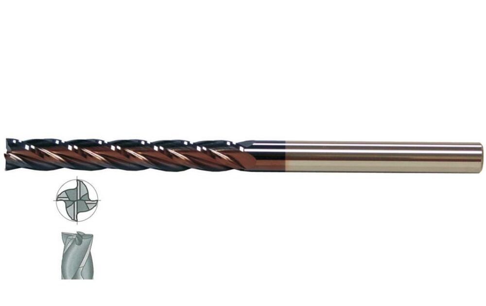 Fett 16X75 Mastercut Çok Uzun Sert Metal 4 Ağızlı Tıaln Karbür Parmak Frezesi