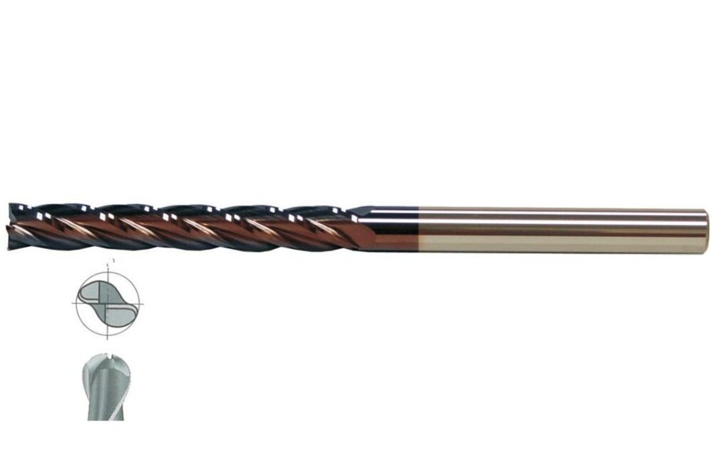 Fett 18X75 Mastercut Çok Uzun Sert Metal 2 Ağızlı Tıaln Küresel Karbür Parmak Frezesi