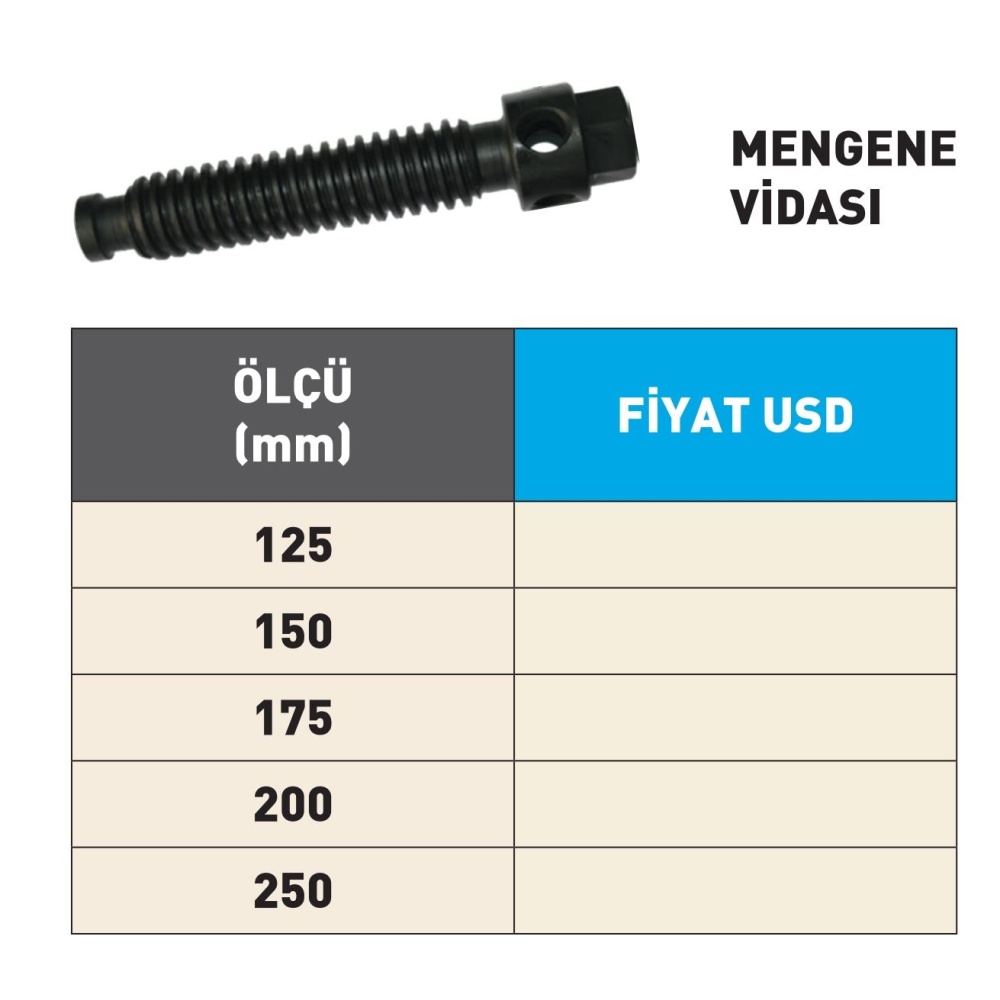 Fett 200mm Krasnic Mvn Süper Hassas Mengene Vidası
