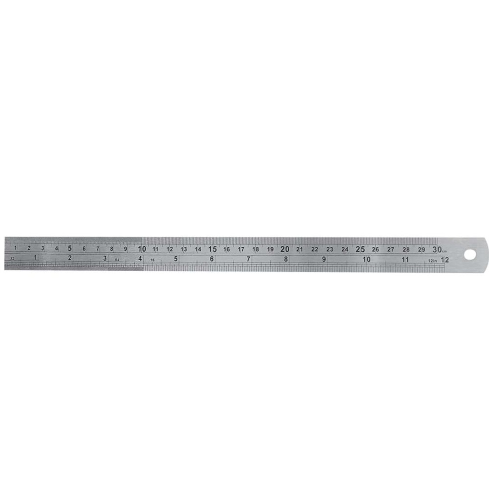 Fett 200mm Pldmm/İcnch Paslanmaz Çelik Cetvel