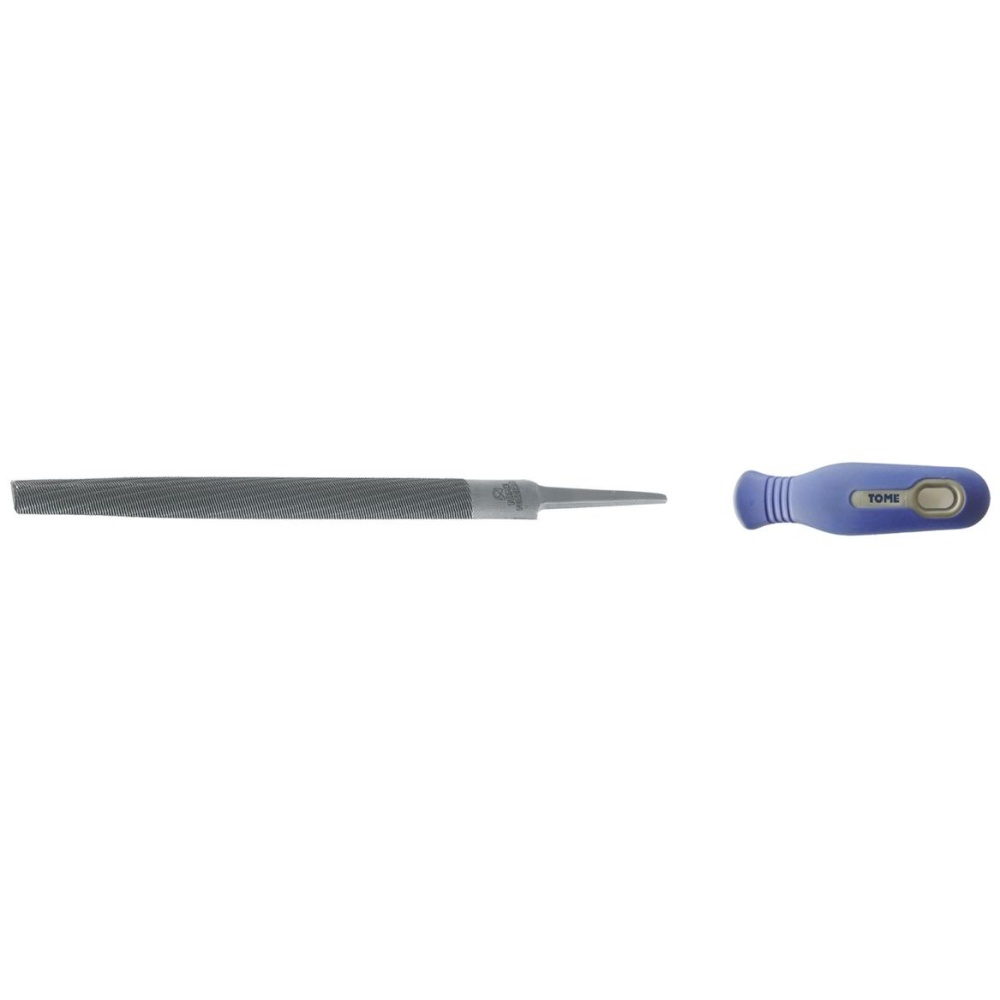 Fett 350mm Tome İnce Diş Saplı Yarım Yuvarlak Eğe
