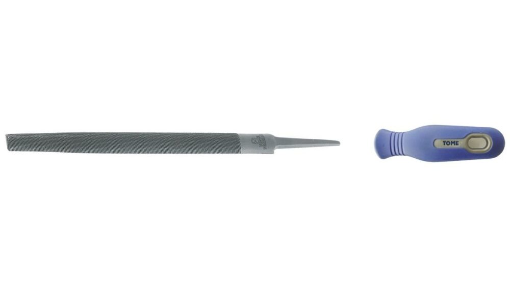 Fett 350mm Tome İnce Diş Saplı Yarım Yuvarlak Eğe