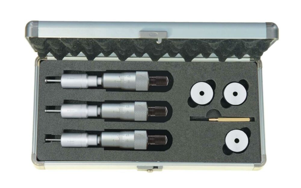 Fett 6-12mm Asimeto Mekanik 2 Ve 3 Nokta Temaslı İç Çap Mikrometre Seti As-209638