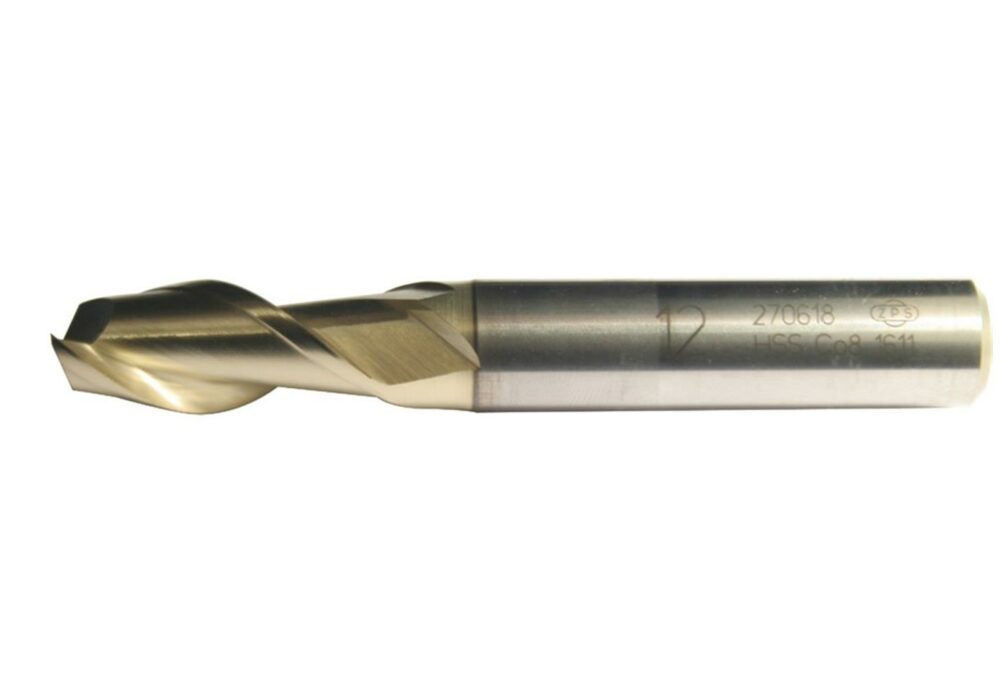 Fett 6mm Zps Dın327 Hss Co8 Alüminyum İçin 2 Ağızlı Kısa Delik Parmak Freze