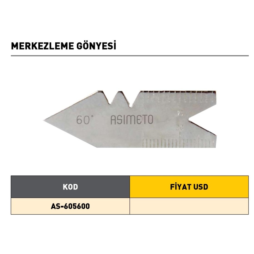 Fett 7,5-15mm Asimeto Radiyus Mastarı As-605430