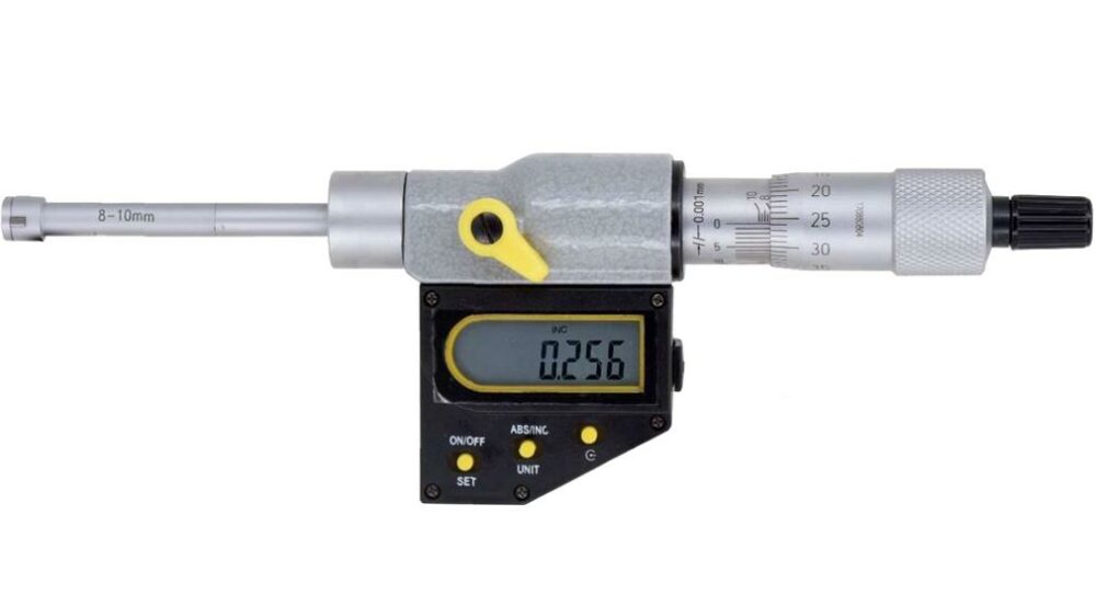 Fett 8-10mm Asimeto Dijital 2 Ve 3 Nokta Temaslı İç Çap Mikrometresi As-208120