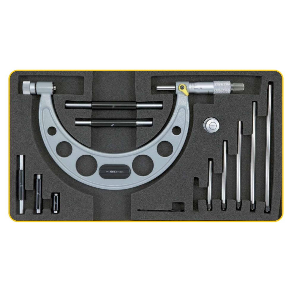 Fett 800-900mm Asimeto Mekanik Değiştirilebilir Çubuklu Dışçap Mikrometresi As-111360