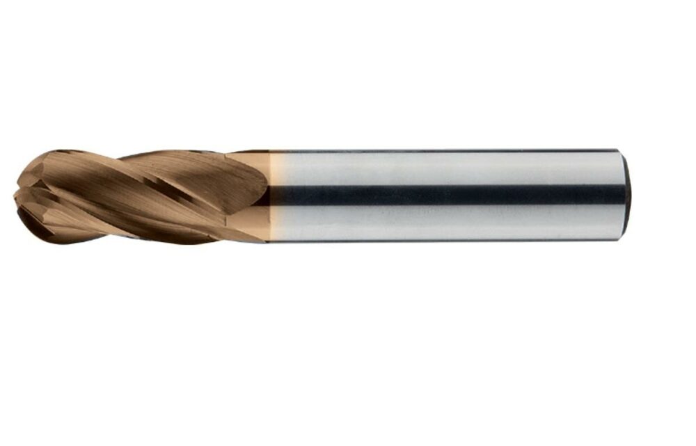 Kraft 12mm 4 Ağız Küresel Kısa Karbür Parmak Freze