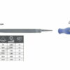 Tome Saplı Üçgen Eğe Kalın Diş 150mm