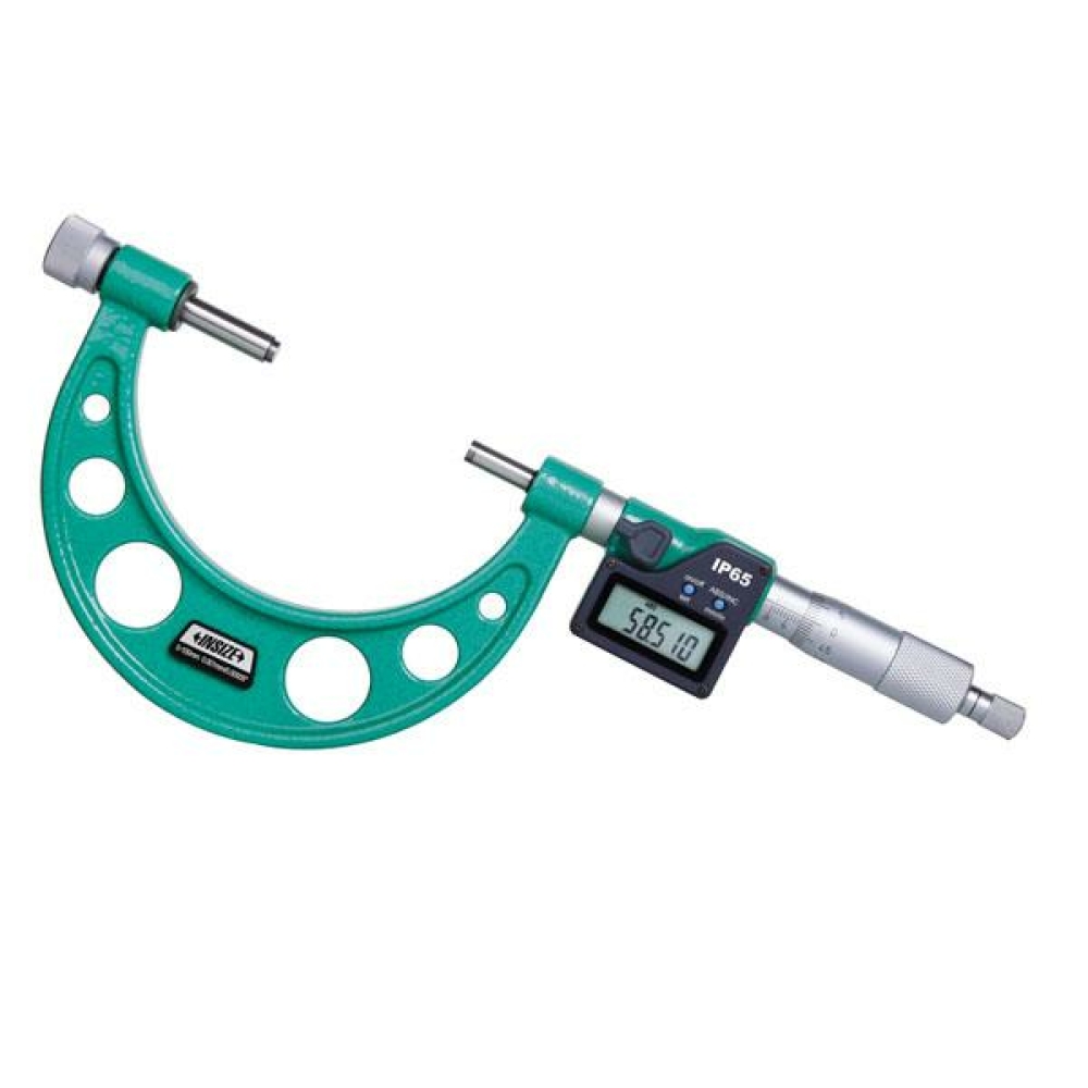 İnsize 0-1"/0-25mm Dijital Mikrometre Tek Ucu Duz Model, Hassasiyet: .00005"/0.001mm