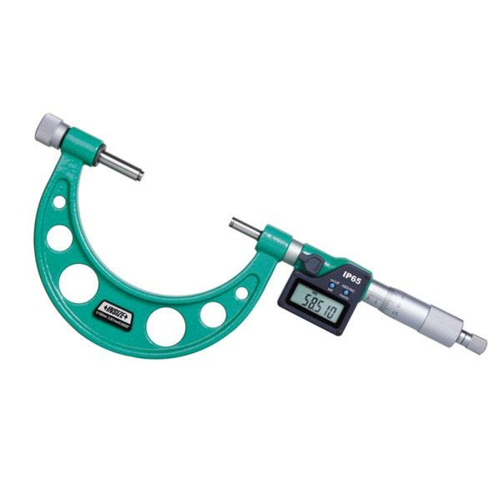 İnsize 0-100mm/0-4" Dijital Dış Çap Mikrometresi Değişebilir Uçlu, Hassasiyet: 0.001mm