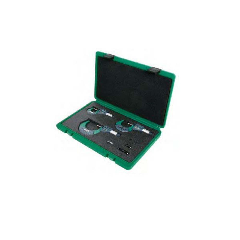 İnsize 0-100mm/0-4" Dijital Mikrometre Seti