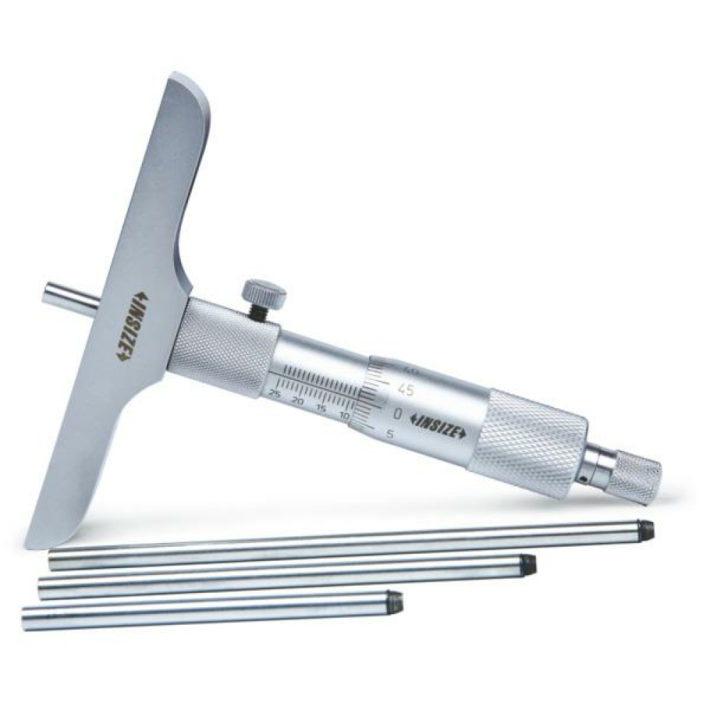 İnsize 0-100mm Mekanik Derinlik Mikrometresi, Hassasiyet: 0.01mm