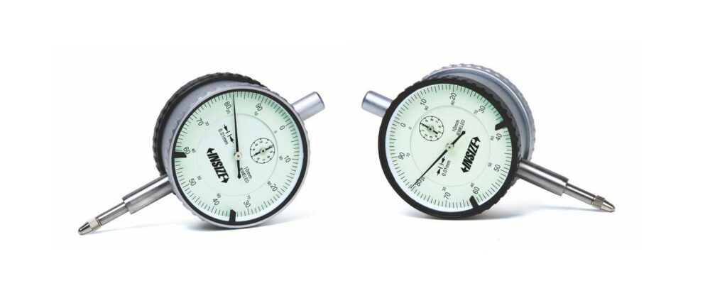 İnsize 0-10mm Çift Ekranlı Komparatör Saati (Metrik), Çap 58mm, Hassasiyet: 0,01mm