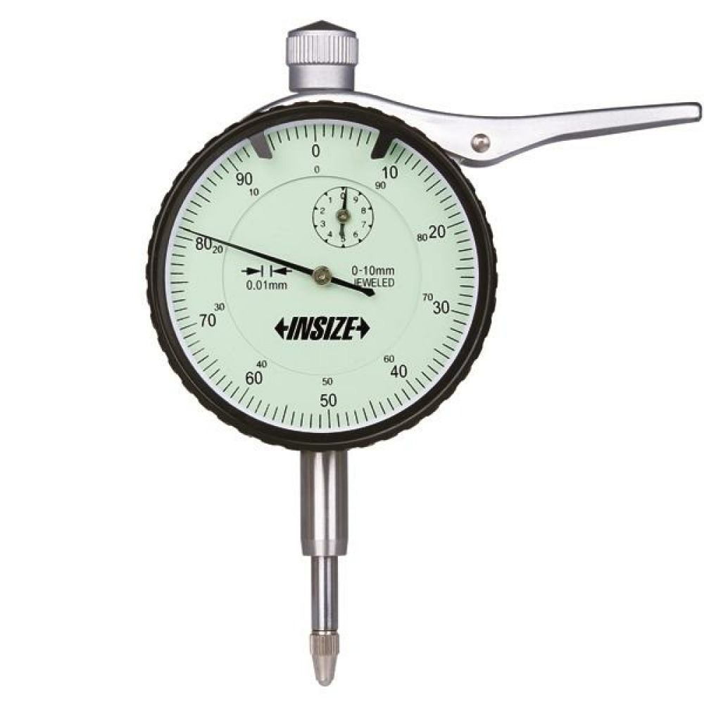 İnsize 0-10mm Komparatör Saati ( Kaldırma Kollu ), Hassasiyet: 0,01mm