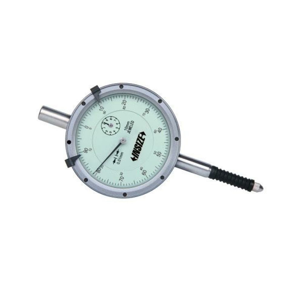 İnsize 0-10mm Suya Dayanıklı Komparatör Saati (Çap: 58mm) - Ip54 Düz Kapak, Hassasiyet: 0.01mm