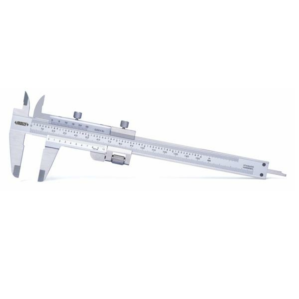 İnsize 0-130mm/0-5" Mekanik Kumpas Hassas Ayarlı, Hassasiyet: 0.02mm