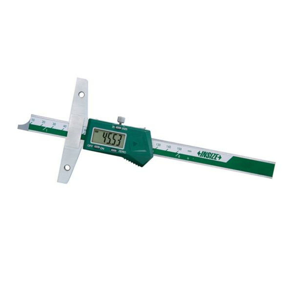 İnsize 0-150mm/0-6" Dijital Derinlik Kumpasi (Delikli Model), Hassasiyet: 0.01mm/0.0005"