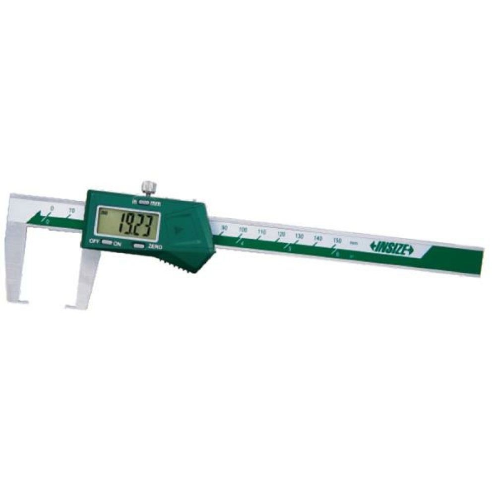 İnsize 0-150mm/0-6" Dijital Düz Uçlu Dış Kanal Kumpası, Hassasiyet: 0.01mm