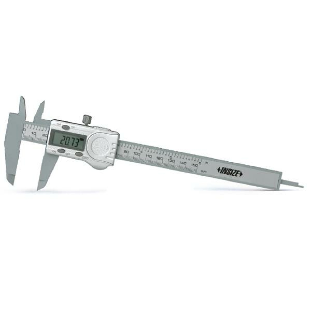 İnsize 0-150mm/0-6" Dijital Kumpas (Plastik), Hassasiyet: 0.01mm