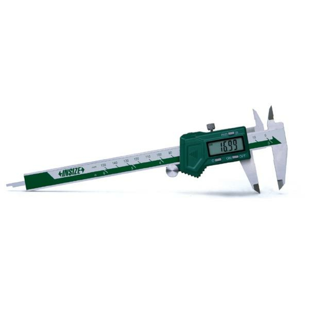 İnsize 0-150mm/0-6" Dijital Kumpas (Sol El), Hassasiyet: 0.01mm/0.0005"