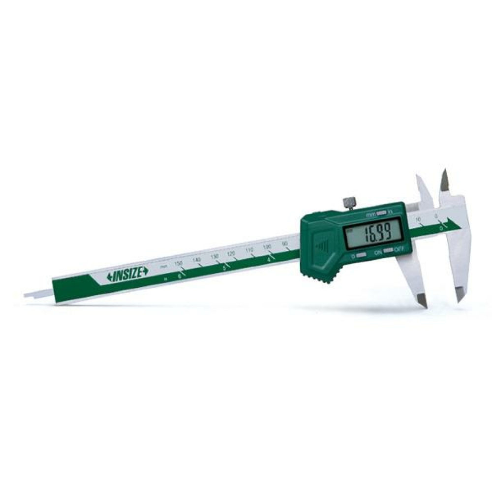 İnsize 0-150mm/0-6" Dijital Kumpas (Sol El - Sürme Tekerleksiz), Hassasiyet: 0.01mm/0.0005"