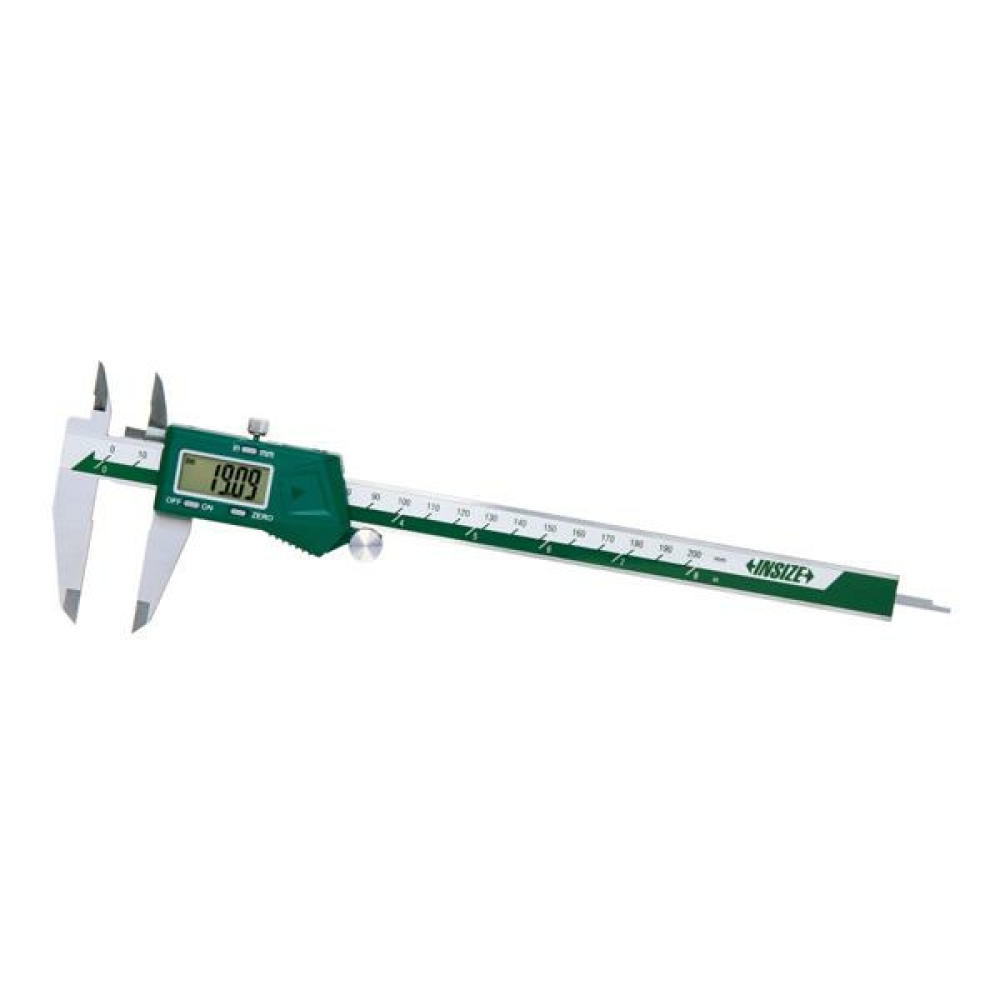 İnsize 0-150mm/0-6" Dijital Kumpas - Tek Yönlü Üst Çene (Aynı Yükseklikte Çeneler), Hassasiyet: 0.01mm/0.0005"