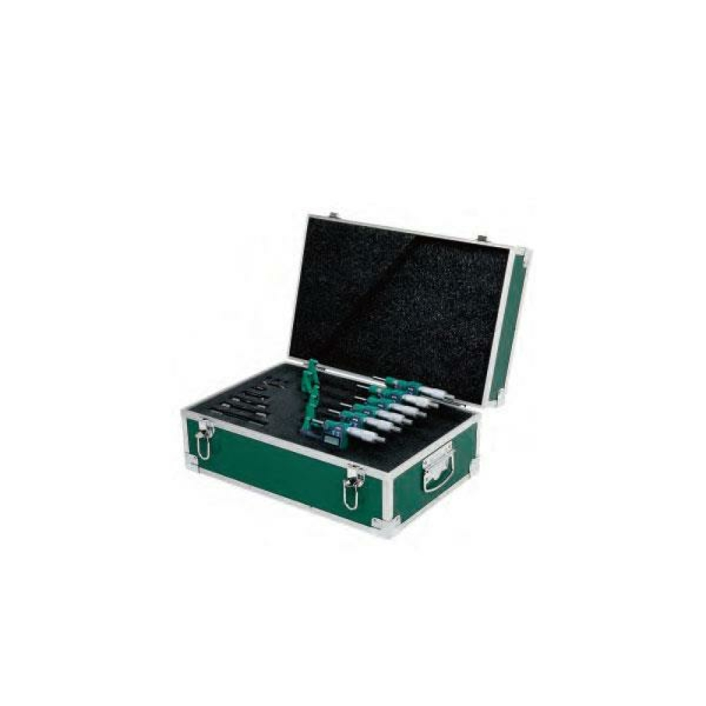 İnsize 0-150mm/0-6" Dijital Mikrometre Set Üç Tuşlu, Ip55, Hassasiyet: 0.001mm
