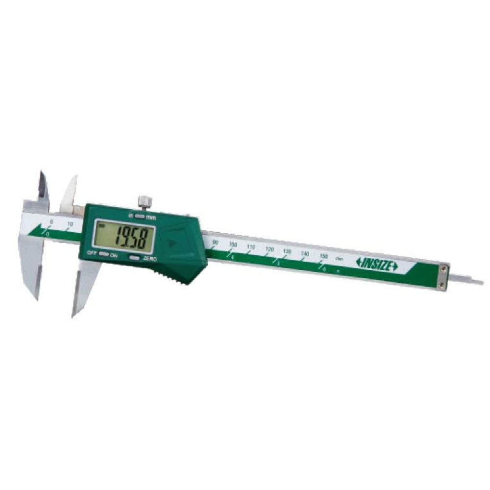 İnsize 0-150mm/0-6" Dijital Özel Kumpas Sabit Ağzı Kısa Model, Hassasiyet: 0.01mm