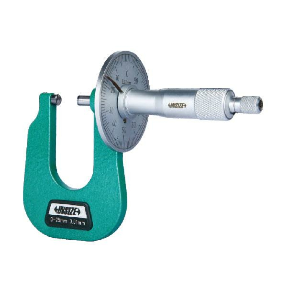 İnsize 0-15mm Mekanik Mikrometre Metal Levhalar İçin, Hassasiyet: 0.01mm Kod: 3263-15A