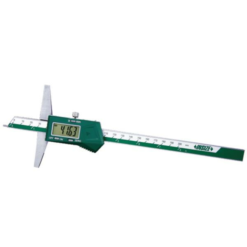 İnsize 0-200mm/0-8" Dijital Derinlik Kumpası İğne Uçlu Model, Hassasiyet: 0.01mm