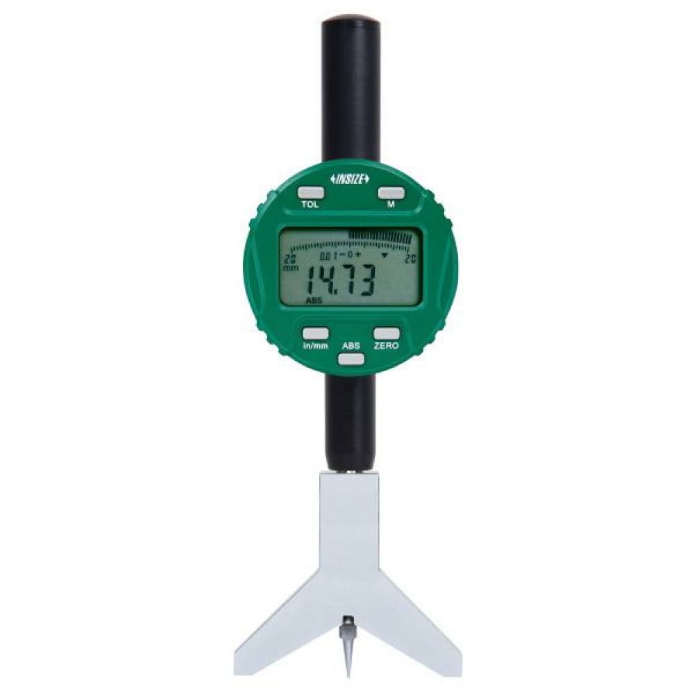 İnsize 0-25,4mm/0-1" Dijital Kama Yuvası Derinlik Komparatörü, Hassasiyet: 0.01mm/0.0005"