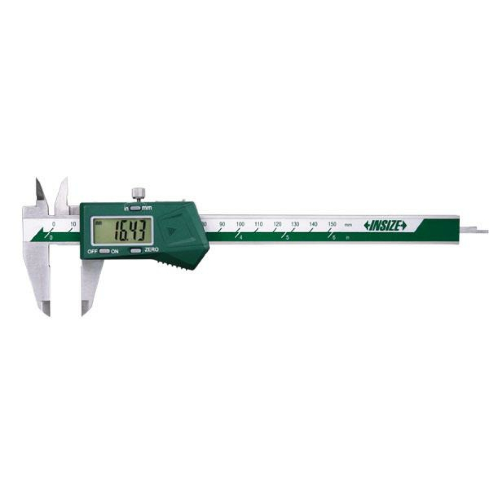 İnsize 0-250mm/0-10" Dijital Kumpas (Sürme Tekerleksiz), Hassasiyet: 0.01mm/0.0005"