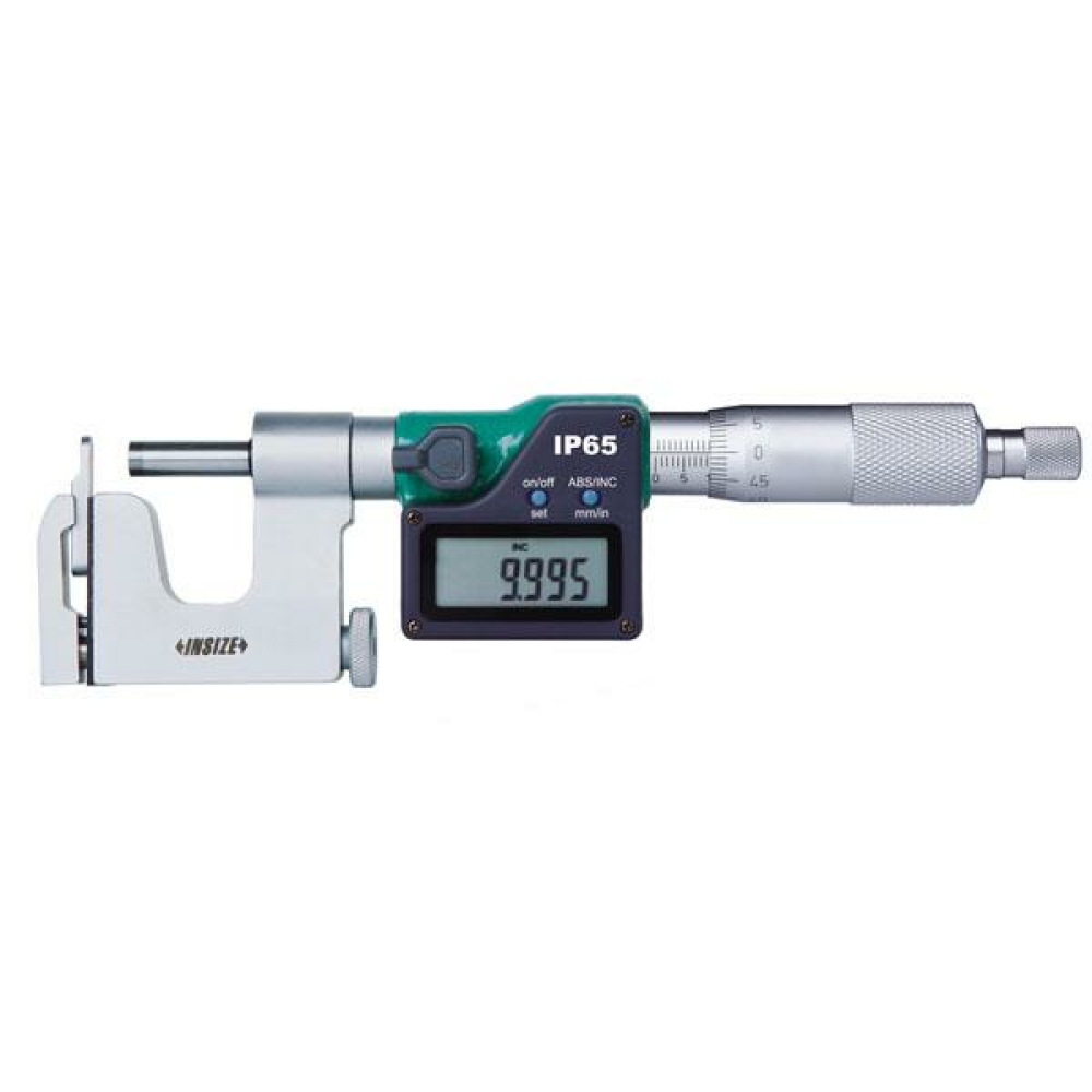 İnsize 0-25mm/0-1" Dijital Mikrometre (Boru Ve Silindir Et Kalınlığı İçin), Hassasiyet: 0.001mm