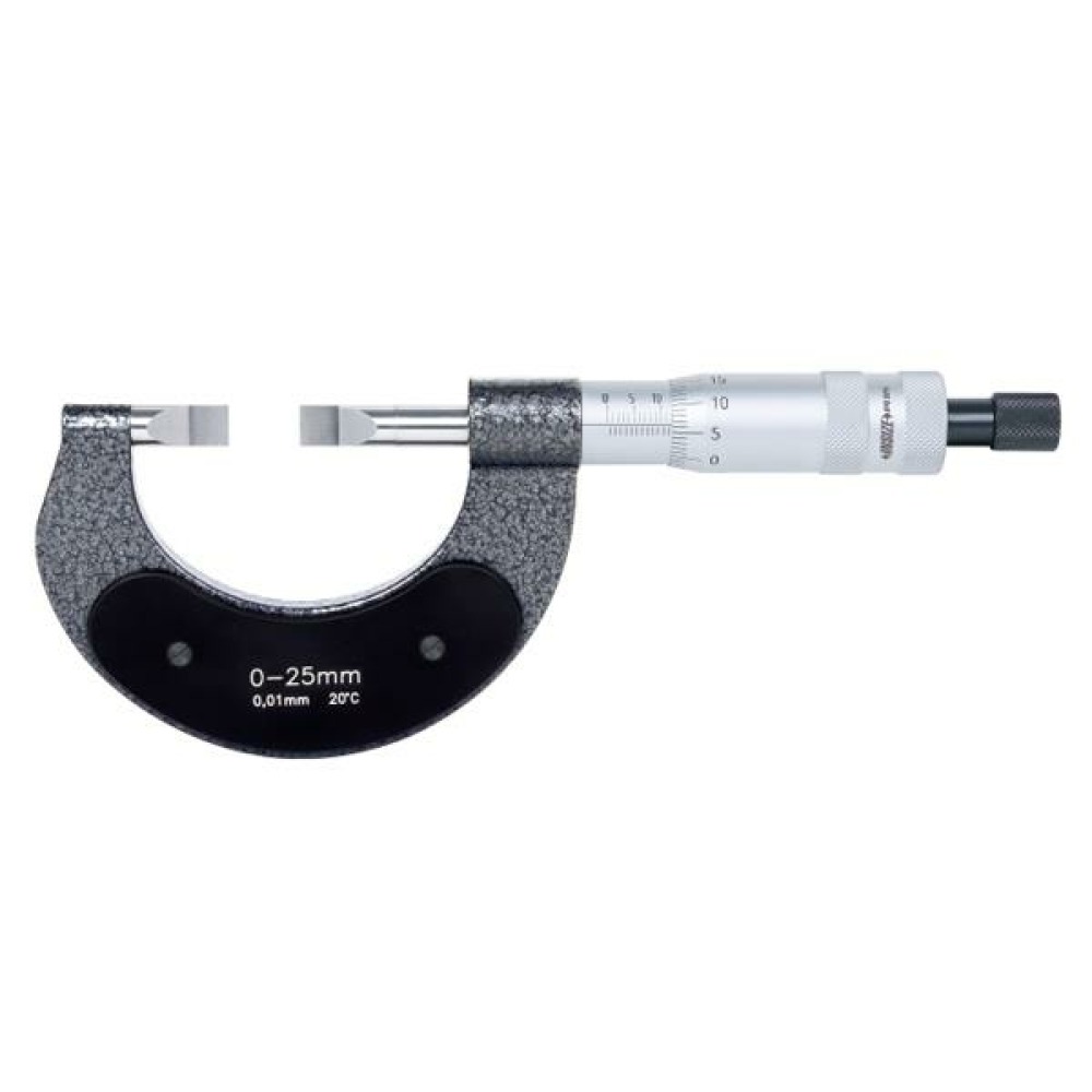 İnsize 0-25mm Bıçak Ağızlı Mikrometre, Hassasiyet: 0.01mm